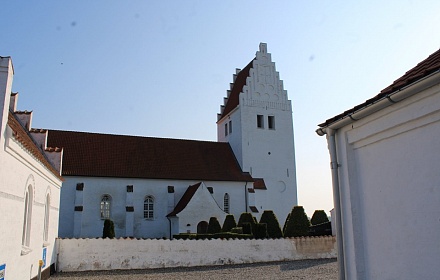 Frescos de la iglesia Fanefjord en la isla de Møn (Dinamarca)