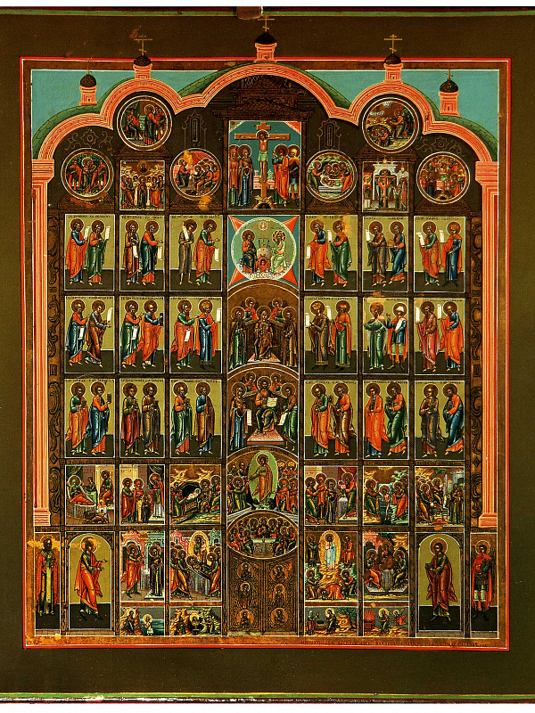 Икона-иконостас (Хохлов В.А. и сыновья, Палех)