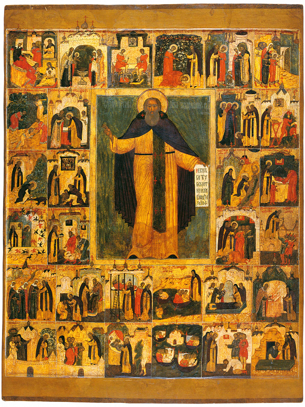 Прпдб. Сергий Радонежский, с житием в 30 клеймах  