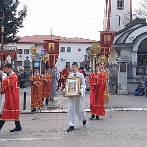 Лития с иконами в честь праздника Торжество Православия
