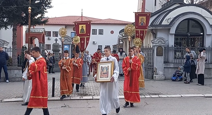 Лития с иконами в честь праздника Торжество Православия